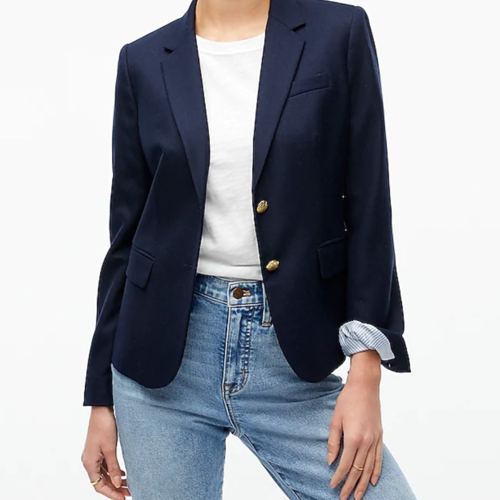Navy Womens J. Crew Blazer